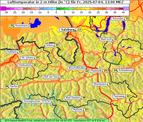Temperatur, 4. 7. 2025