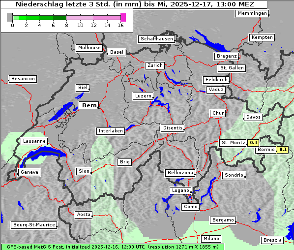 Niederschlag, 17. 12. 2025