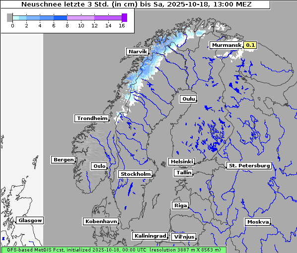Neuschnee, 18. 10. 2025