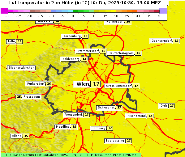 Temperatur, 30. 10. 2025
