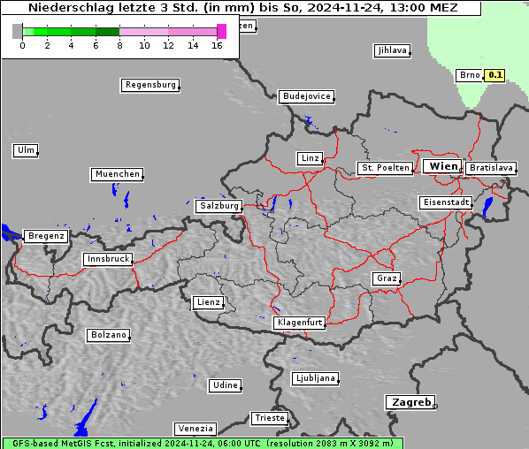 Niederschlag, 24. 11. 2024