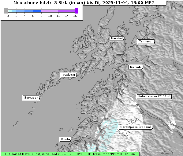 Neuschnee, 4. 11. 2025