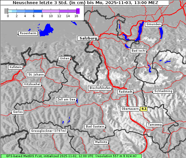 Neuschnee, 3. 11. 2025