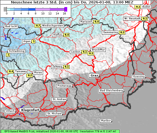 Neuschnee, 8. 1. 2026