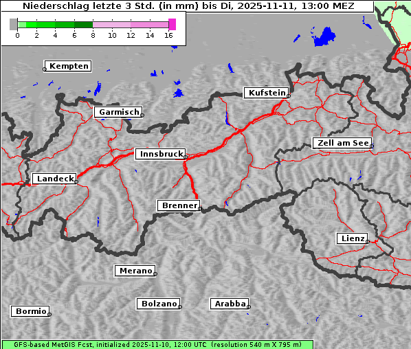 Niederschlag, 11. 11. 2025