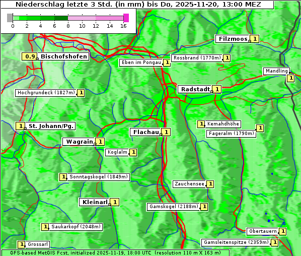 Niederschlag, 20. 11. 2025