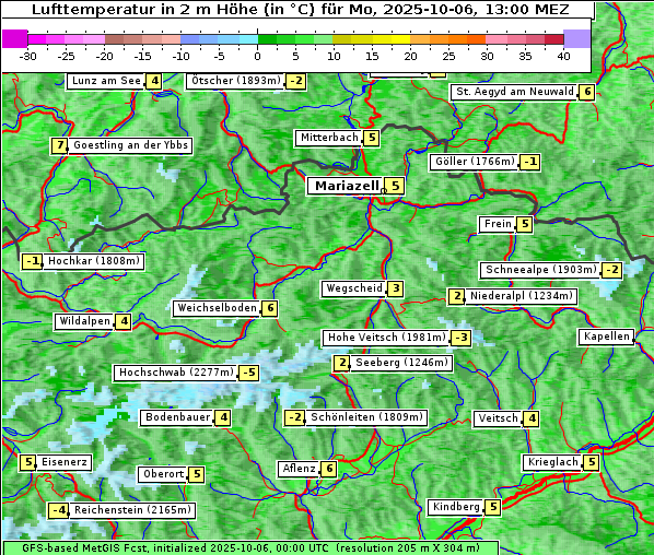 Temperatur, 6. 10. 2025