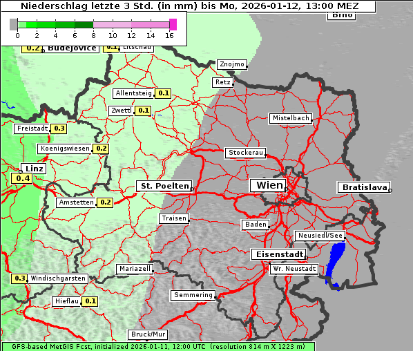 Niederschlag, 12. 1. 2026