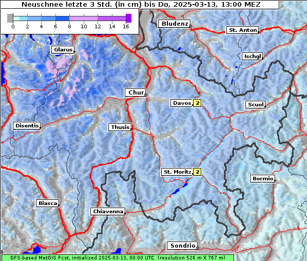 Neuschnee, 13. 3. 2025