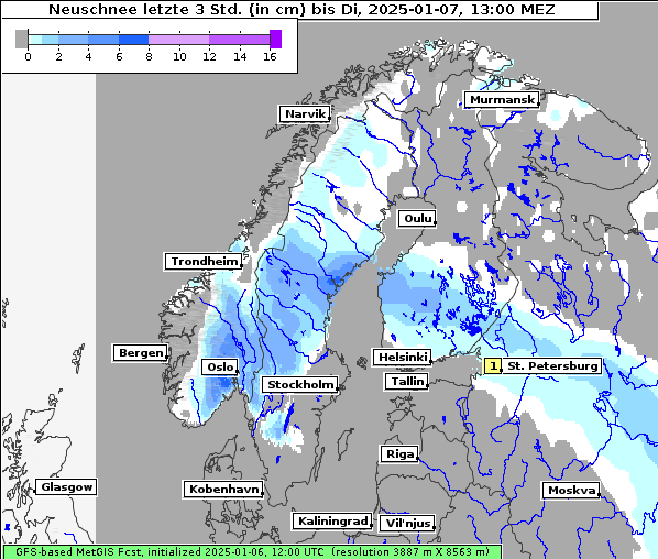 Neuschnee, 7. 1. 2025