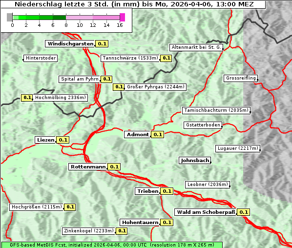 Niederschlag, 6. 4. 2026