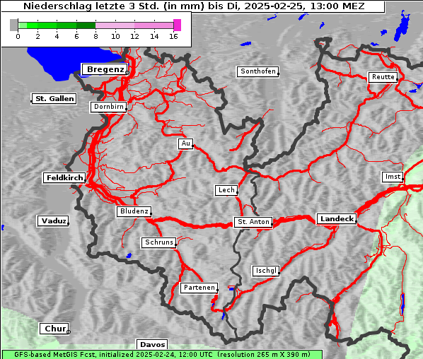 Niederschlag, 25. 2. 2025