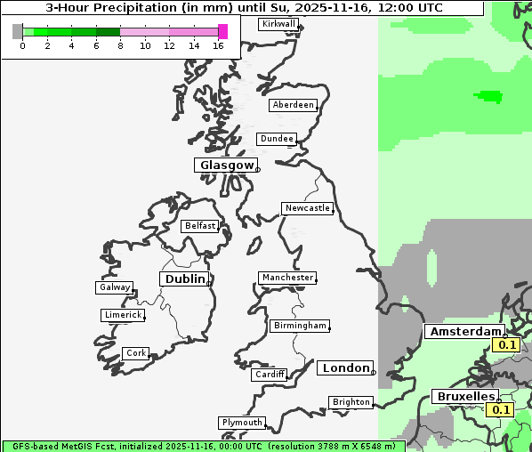 Niederschlag, 16. 11. 2025