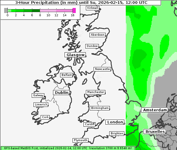 Niederschlag, 15. 2. 2026