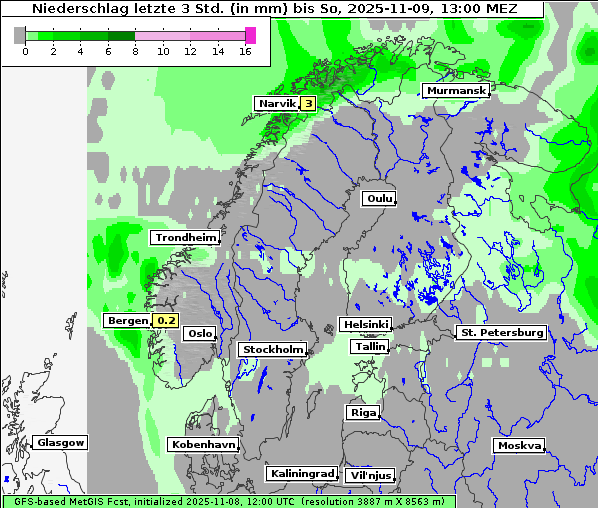 Niederschlag, 9. 11. 2025