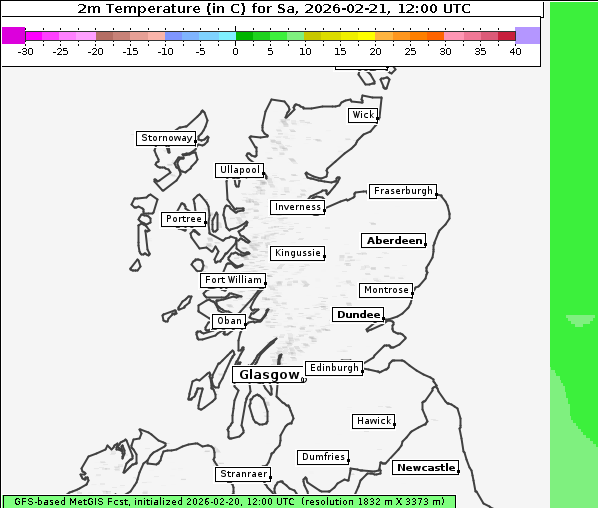 Temperatur, 21. 2. 2026