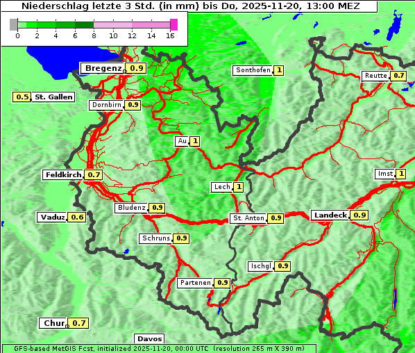 Niederschlag, 20. 11. 2025