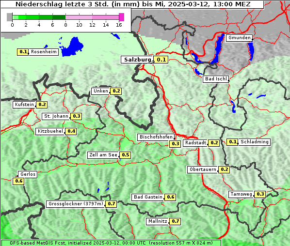 Niederschlag, 12. 3. 2025