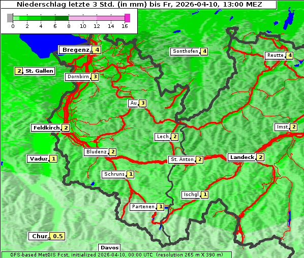 Niederschlag, 10. 4. 2026