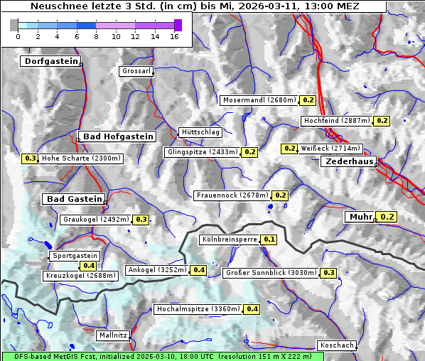 Neuschnee, 11. 3. 2026