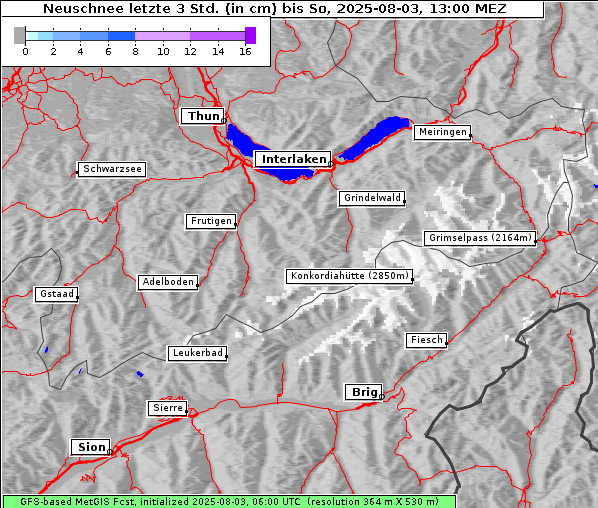 Neuschnee, 3. 8. 2025