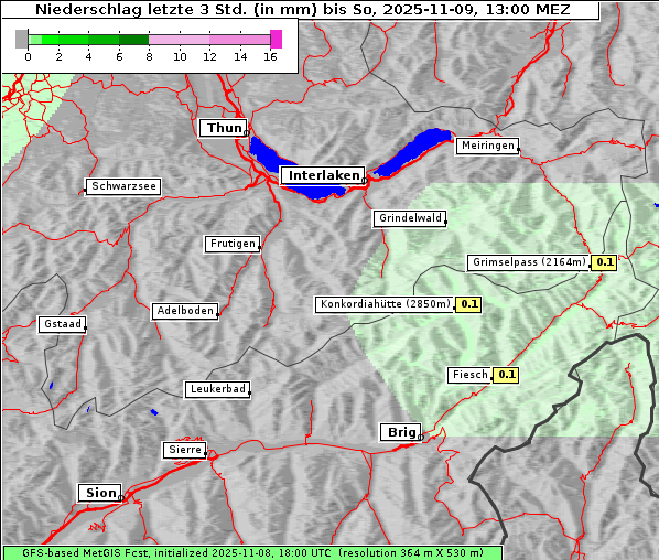Niederschlag, 9. 11. 2025