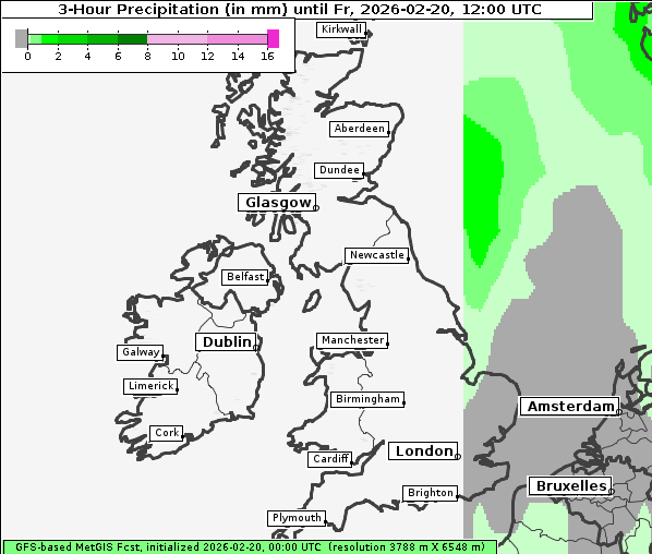 Niederschlag, 20. 2. 2026