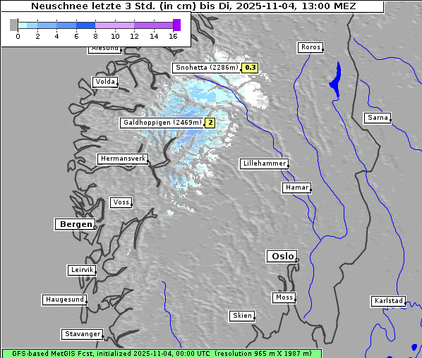 Neuschnee, 4. 11. 2025