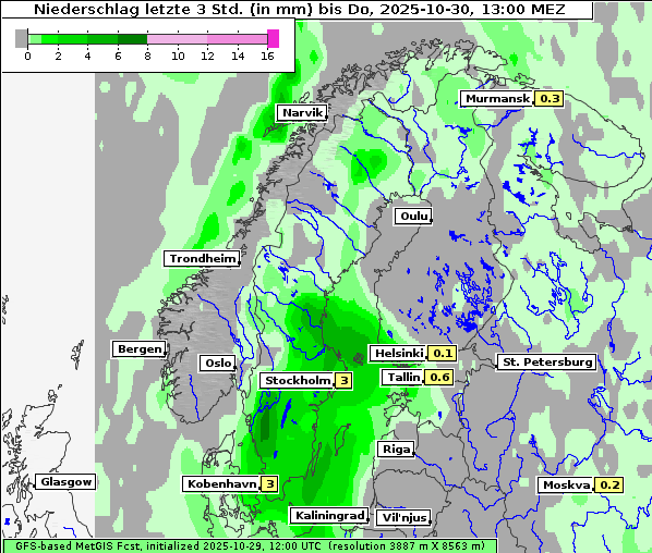 Niederschlag, 30. 10. 2025