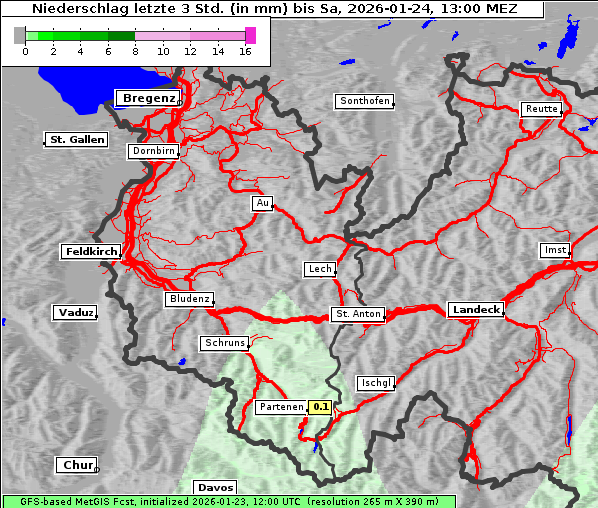 Niederschlag, 24. 1. 2026