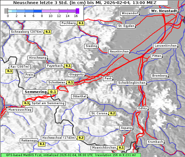 Neuschnee, 4. 2. 2026