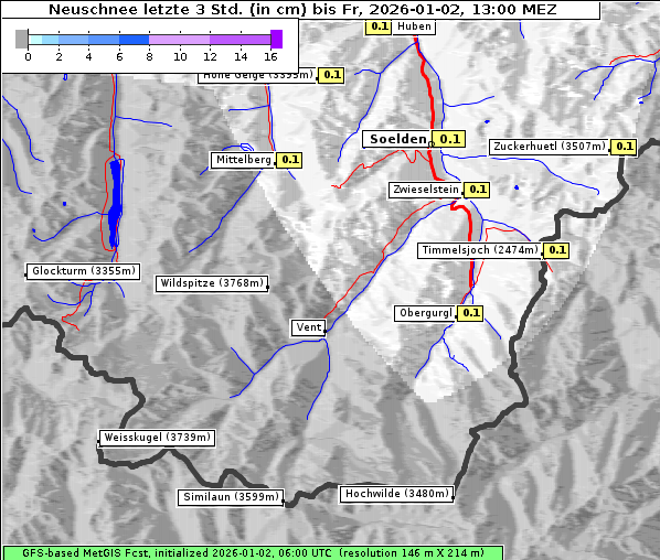 Neuschnee, 2. 1. 2026