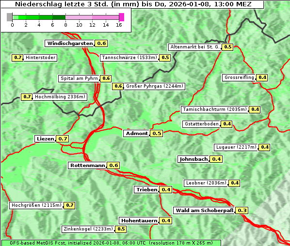 Niederschlag, 8. 1. 2026