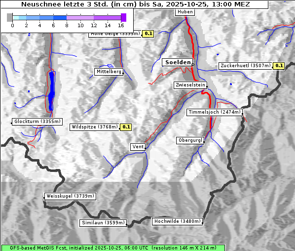 Neuschnee, 25. 10. 2025