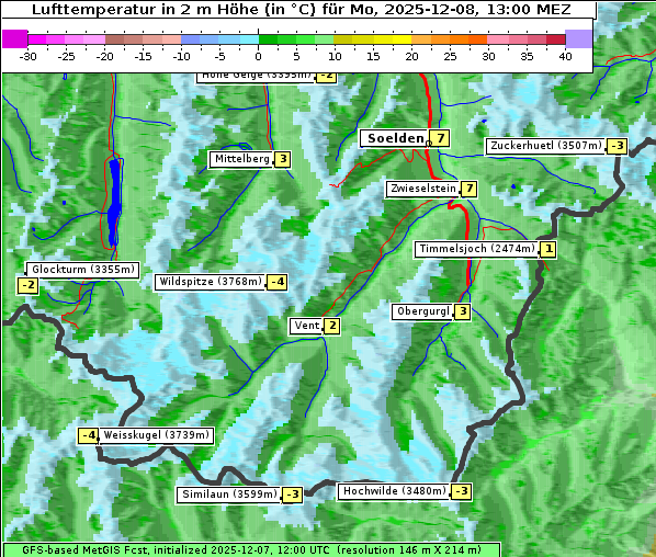 Temperatur, 8. 12. 2025