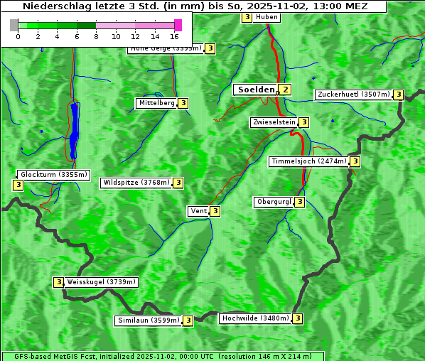 Niederschlag, 2. 11. 2025