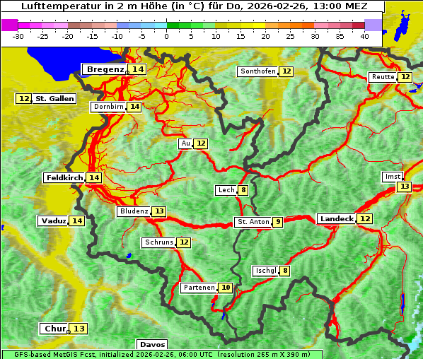 Temperatur, 26. 2. 2026