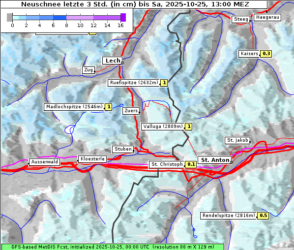 Neuschnee, 25. 10. 2025