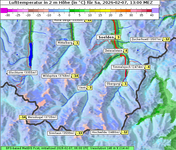 Temperatur, 7. 2. 2026