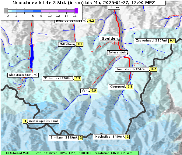 Neuschnee, 27. 1. 2025