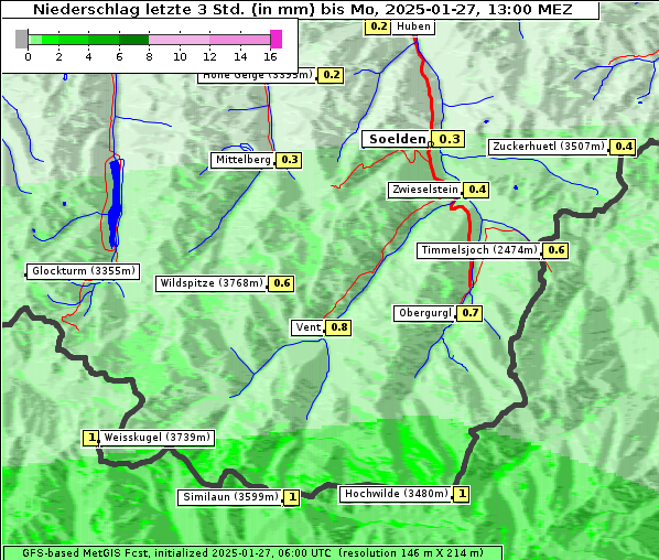 Niederschlag, 27. 1. 2025