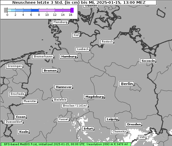 Neuschnee, 15. 1. 2025