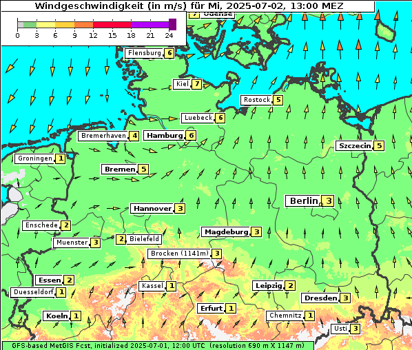 Wind, 2. 7. 2025
