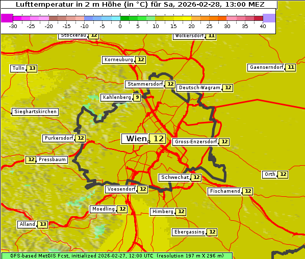 Temperatur, 28. 2. 2026