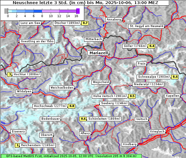 Neuschnee, 6. 10. 2025