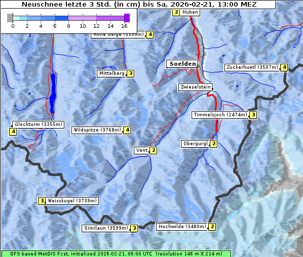 Neuschnee, 21. 2. 2026