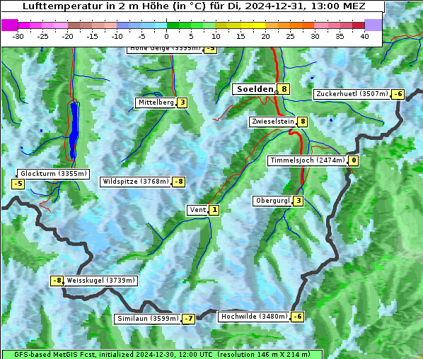 Temperatur, 31. 12. 2024