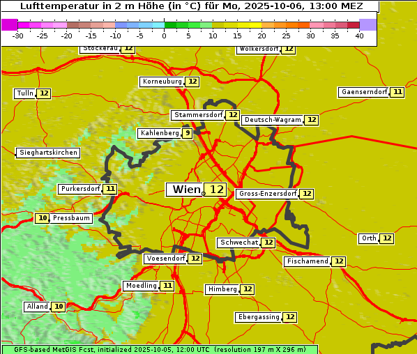 Temperatur, 6. 10. 2025