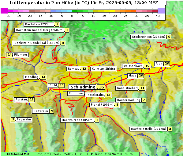 Temperatur, 5. 9. 2025