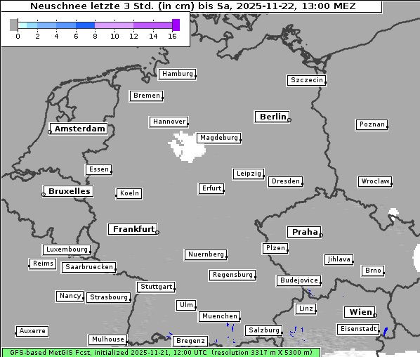 Neuschnee, 22. 11. 2025
